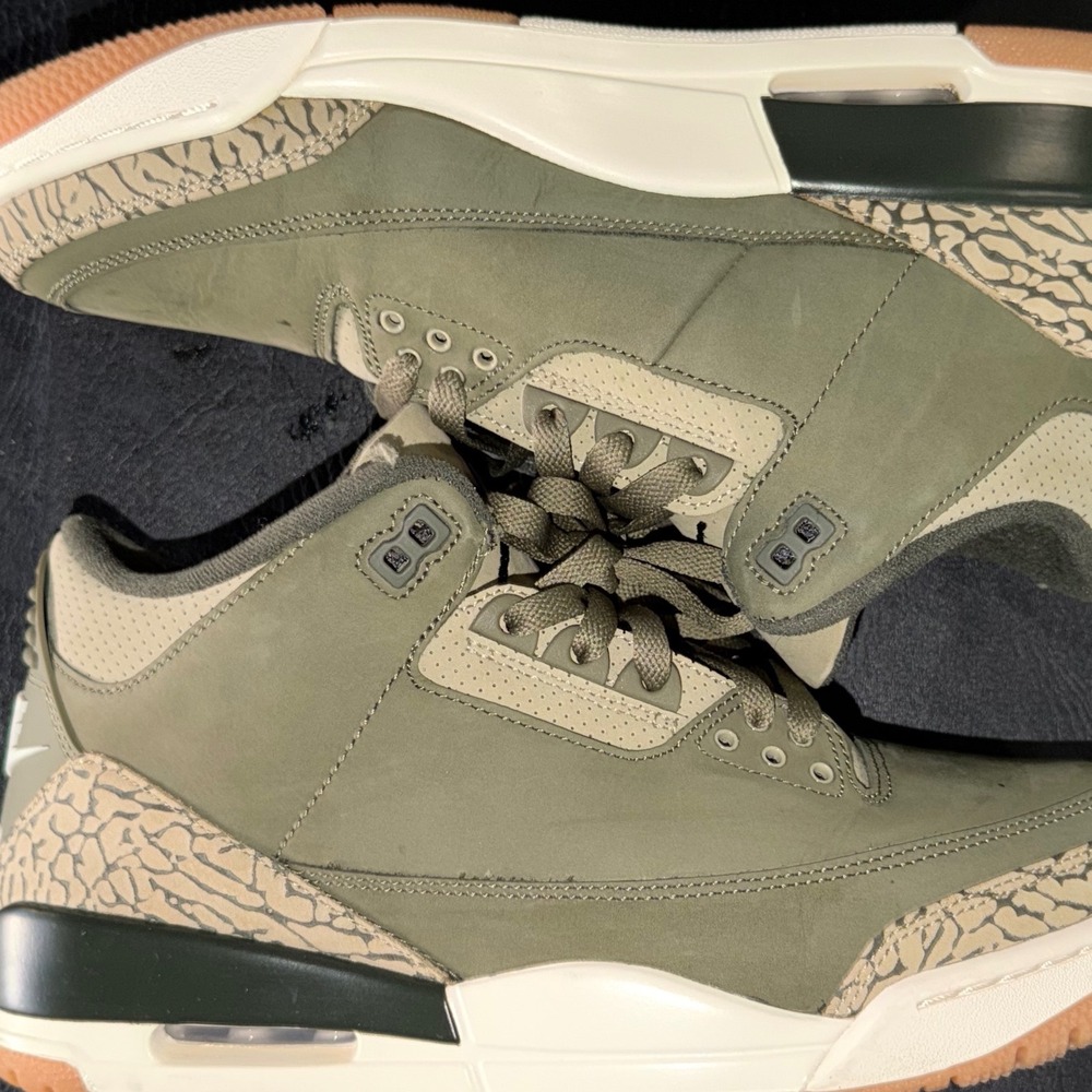 Air Jordan 3 Retro Olive Sequoia DN3707-202 Mens Size 10 OG Box - Picture 11 of 13